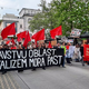 Prvomajski protest za delavske pravice: "Delavstvu oblast, kapitalizem mora past!"