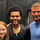 David Beckham s hčerko na koncertu The Weeknda