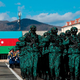 Parada azerbajdžanske vojske v srcu izpraznjenega Karabaha