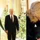 Jill Biden božično dekoracijo Bele hiše razkazala v družbi mačke Willow