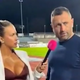 Trener se je trudil, da ne bi gledal v dekolte voditeljice: njegova reakcija je postala spletna uspešnica