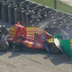 Srhljiv prizor v Monzi: Leclerc raztreščil svojega Ferrarija