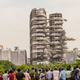 Indija v bližini prestolnice porušila nezakonito zgrajeni stolpnici