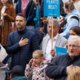 Z nasprotniki splava korakali tudi Mateja Ribič, Branko Grims in Matej Tonin