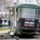 TRAMVAJ DO SMRTI ZMEČKAL ŽENSKO: Po iztirjenju zdrsnil 10 metrov na vozišče (FOTO, VIDEO)