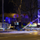 Med begom pred policisti trčil v avta, zabojnik za smeti in garažo