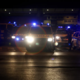 Trčenje avta in policista na nujni vožnji