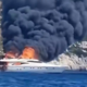 (VIDEO) Črn dim nad obalo otoka Čiovo, zagorela jahta; gori tudi na Hvaru