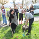Za trajnostno prihodnost - študenti posadili prva drevesa bodočega parka