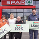 Najvišjo donacijo ob otvoritvi trgovine Spar je prejelo Prostovoljno gasilsko društvo Slovenj Gradec (FOTO)