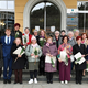 Ob zaključku megagobelina župan dr. Tomaž Rožen podelil spominske zahvalne listine