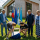 (FOTO in VIDEO) Pri Tretji OŠ slovesno odkrili temeljni kamen za novo telovadnico