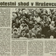Protestni shod v Hruševcu