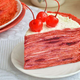 Preprost recept za rdečo žametno torto iz palačink