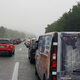 Kaos in večkilometrski zastoji: Zaradi sesedanja mostu pri Zagrebu zaprli avtocesto