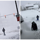 FOTO in VIDEO: Izredne razmere v New Yorku, sneg terjal dve življenji