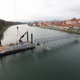 Nova brv čez Dravo v Mariboru dosegla oba bregova