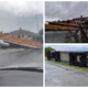 FOTO in VIDEO: Huda ura na Hrvaškem, veter je ruval drevesa in prevračal tovornjake