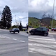 VIDEO: V bližini šole z avtomobilom poletel čez krožišče