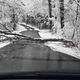 Sneg povzročal težave na cestah, potrebna je bila pomoč gasilcev