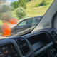 Ponoči na štajerski avtocesti zagorele pnevmatike na avtomobilu