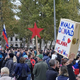 FOTO + VIDEO: Sredini protestniki ponovno na ljubljanskih ulicah