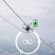 Danci razvili drone, ki se polnijo na daljnovodih