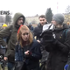 Podnebni protestniki zavzeli Slovensko cesto in vdrli na Plečnikov stadion