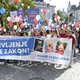 Foto: Nasprotniki splava paradirali po centru Ljubljane