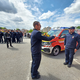 Novogoriški poklicni gasilci prevzeli novo hitro tehnično reševalno vozilo in cisterno (FOTO)