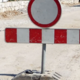 Popolna zapora ceste v vasi Imenje