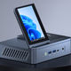 Inovativen mini PC z vgrajenim zaslonom in brezžično polnilno postajo