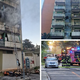 DRAMA LE STRELJAJ OD SLOVENSKE MEJE: Gorel stanovanjski blok, 30 evakuiranih in štirje v bolnišnici (FOTO, VIDEO)