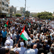 Protest Palestincev v Gazi proti izraelski priključitvi Zahodnega brega