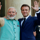 Macron ob prazniku gosti indijskega premierja Modija. Indija kupuje francoska letala in podmornice.