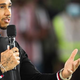 Lewis Hamilton ob predstavitvi zadnje srebrne puščice, ki jo bo vozil