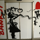Čačke na izložbi Banksyjeve razstave: "zmazek brez umetniške vrednosti ali sporočilnosti"