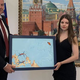 Hči Zmaga Jelinčiča ruskemu veleposlaniku podarila svoji umetnini #foto