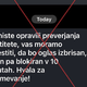 Kupci pozor, prevara o Bolhi: Nikoli res nikoli ne posredujte OTP kode