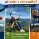 Skok s padalom, polet z jadralnim padalom ali vetrovnik: katero doživetje izbrati?