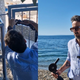 Vojna za plažo na Hrvaškem, poslanec z brusilcem nad hotel Hilton