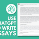 Milijoni esejev so že napisani s ChatGPT