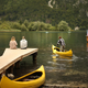 Drama na Bohinjskem jezeru: s kanujem sta se prevrnila