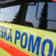 Stal na pnevmatiki nakladača, ko se je zgodilo. Delavec (36) je hudo poškodovan