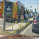 Na ljubljanski vpadnici vse stoji, bralka poroča o več policijskih in gasilskih vozilih