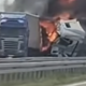 Požar na avtocesti v Srbiji! Po trčenju dveh tovornjakov odjeknile eksplozije, udeleženo naj bi bilo slovensko vozilo (FOTO, VIDEO)