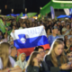 Gorazd Hren se veseli spektakla z Janjo Garnbret v Kopru