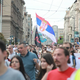 Beograd v pričakovanju velikega študentskega protesta, Slavija se že polni