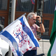 Palestinske zastave pred DZ: Protest ob sprejemu izraelske veleposlanice