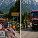 Deset ur brez prevoza po ključni cesti, gasilci v pripravljenosti